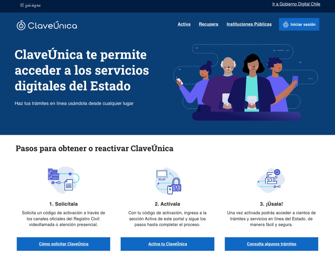 Portal oficial de ClaveÚnica